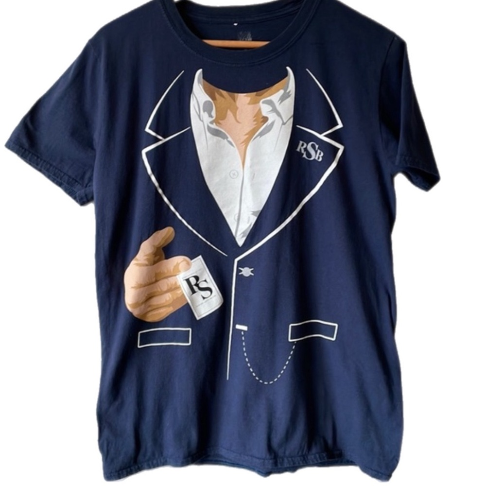 WWE WWF Robert Stone Lifestyle Tuxedo Graphic Wrestling Tee
